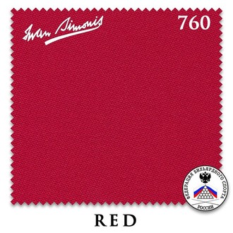 Сукно IWAN SIMONIS 760 цвет Red 195 см