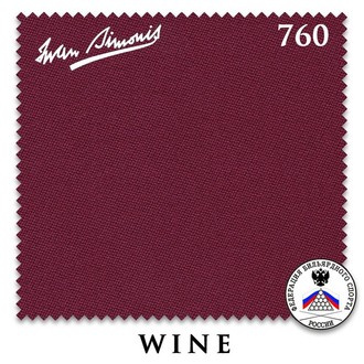 Сукно IWAN SIMONIS 760 цвет Wine 195 см