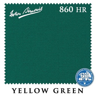 Сукно IWAN SIMONIS 860 HR  цвет Yellow Green 198 см