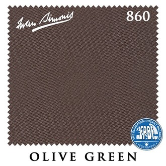 Сукно IWAN SIMONIS 860 цвет Olive Green 198 см