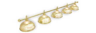 Бильярдный светильник Crown golden на 5 плафонов