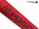 Тубус Poison Armor Velcro цельный красно-черный