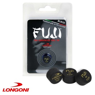 Наклейка многослойная для кия Longoni Fuji Black 13 мм. hard