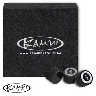 Наклейка с фиброй многослойная для кия Kamui Clear Black 13 мм. soft