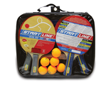Набор для настольного тенниса состоит из 4 ракеток Start Line Level 200, шести мячей и сетки с креплением